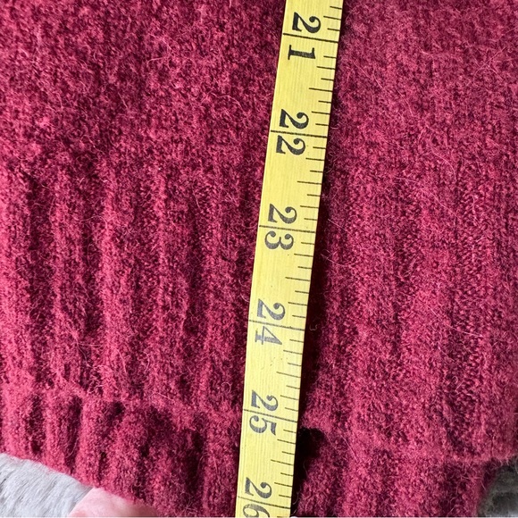 J.Crew Sweater Supersoft Yarn Merino Wool Alpaca Oversized Preppy Quiet Luxury - Picture 7 of 7